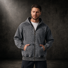 ASPHALT Vintage Wash Zip Hoodie