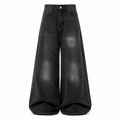 Metropolis Extreme Wide-Leg Jeans – Washed Black