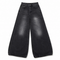 Metropolis Extreme Wide-Leg Jeans – Washed Black