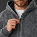 ASPHALT Vintage Wash Zip Hoodie