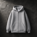 CONCRETE ZIP HOODIE
