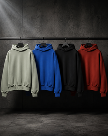 ASPHALT Heavyweight Oversized Hoodie – Boxy Fleece Pullover